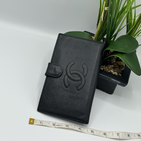 AUTHENTIC CHANEL caviar bio fold leather wallet - Picture 2 of 14